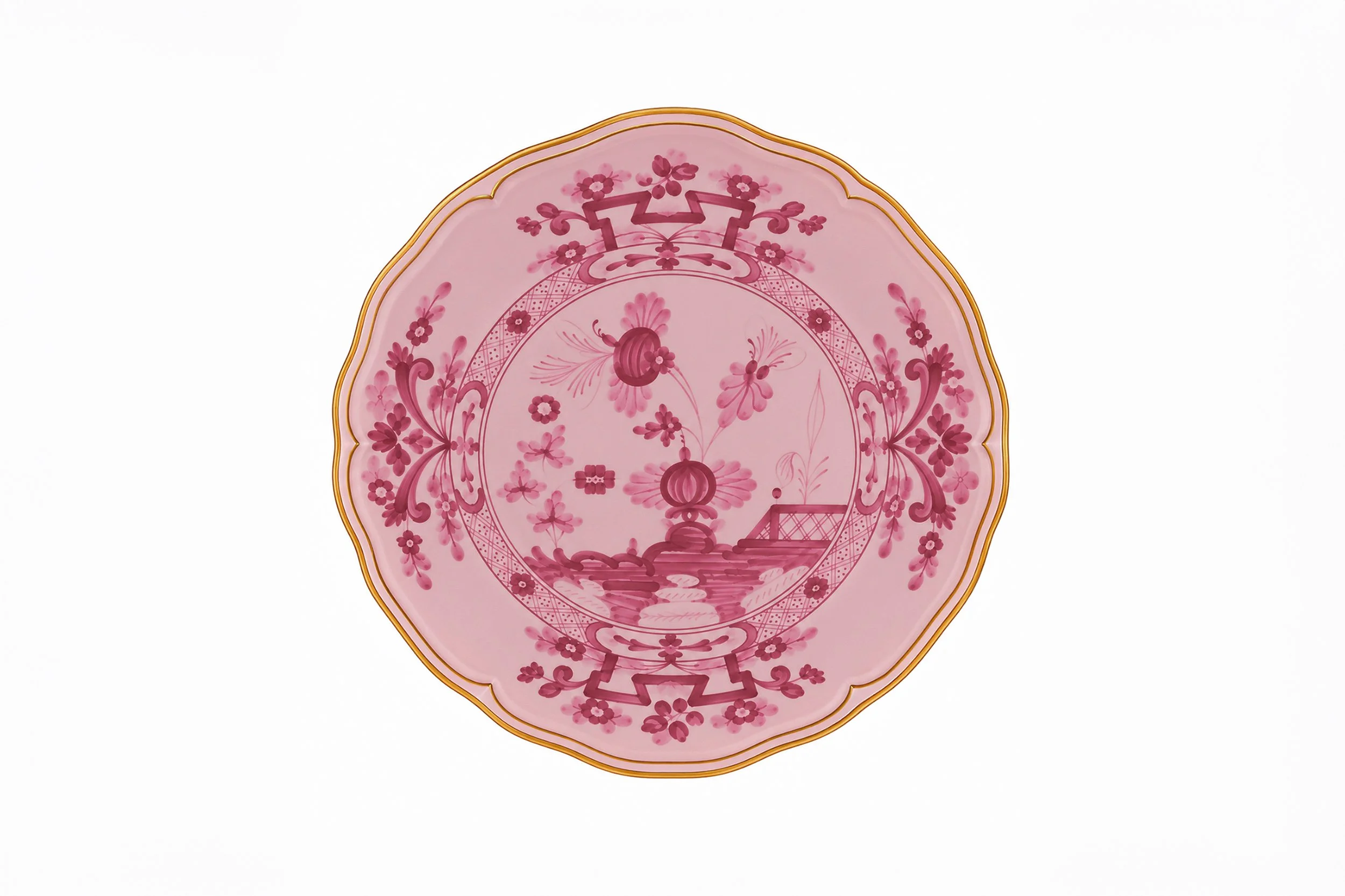 Jardin d’Ambre Dinner Plate – Pink - Salad.jpg