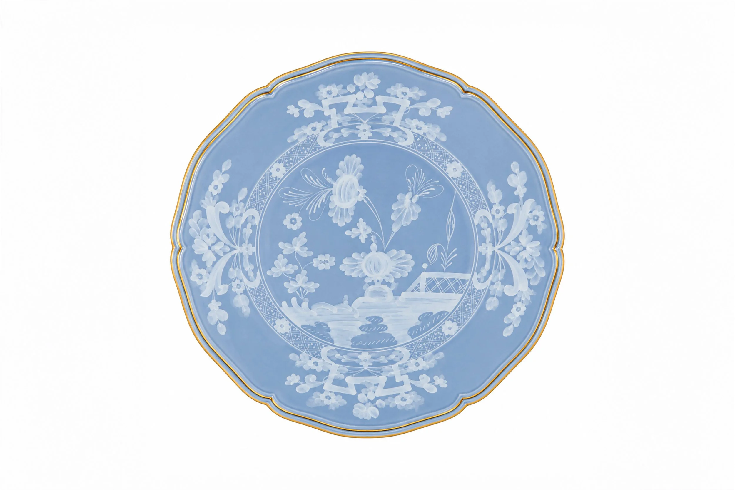 Jardin d’Ambre Dinner Plate – Bleu Royale - Dinner.jpg