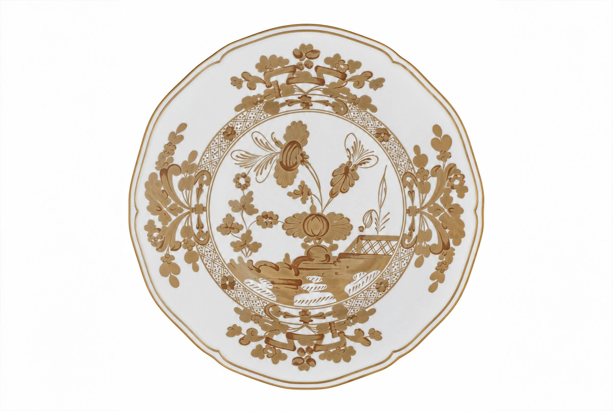 Jardin d’Ambre Dinner Plate – Gold - Charger.jpg