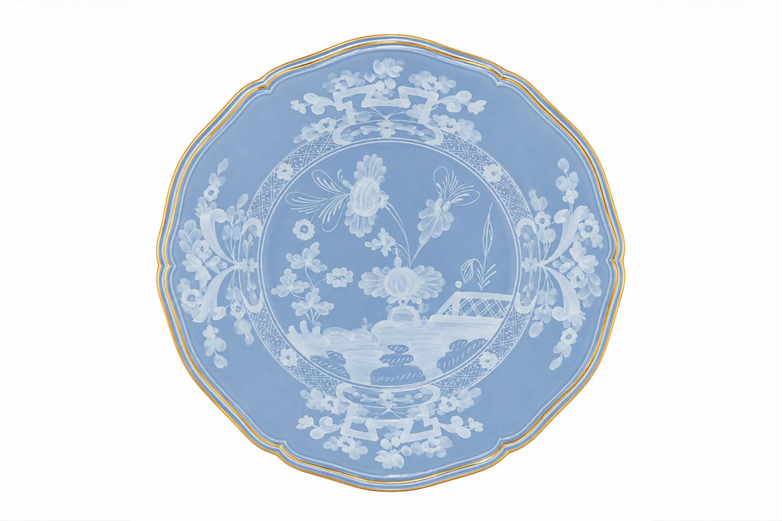 Jardin d’Ambre Dinner Plate – Bleu Royale - Charger.jpg