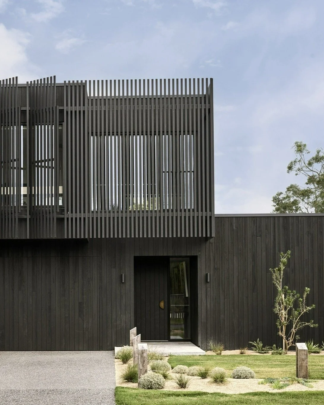 Sundial House captured by the wonderful @nikoleramsay 

Named for the shadows cast by its concrete blades, Sundial House balances charred timber and precast concrete to create a calm, grounded home&mdash;where light, texture and materiality shift thr