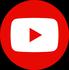 YouTube logo with red play button inside a white rectangle on a red rounded square background.