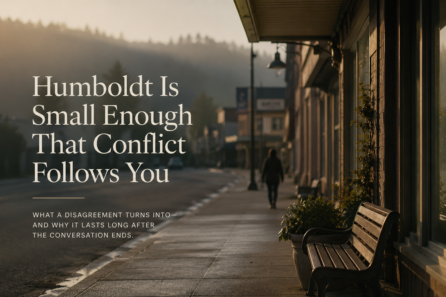 Humboldt Is Small Enough That Conflict Follows You