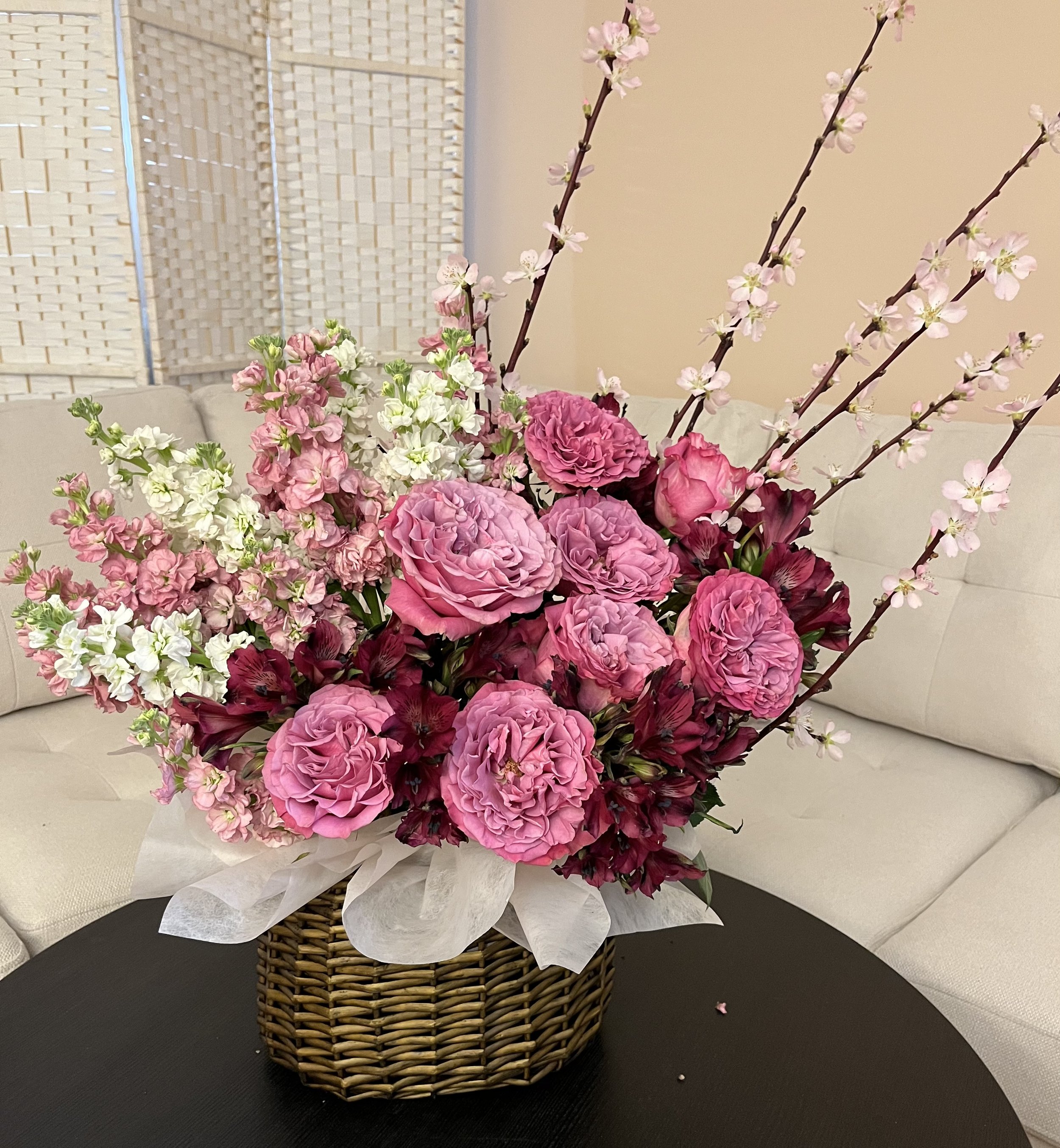 Cherry Blossom Garden Arrangement