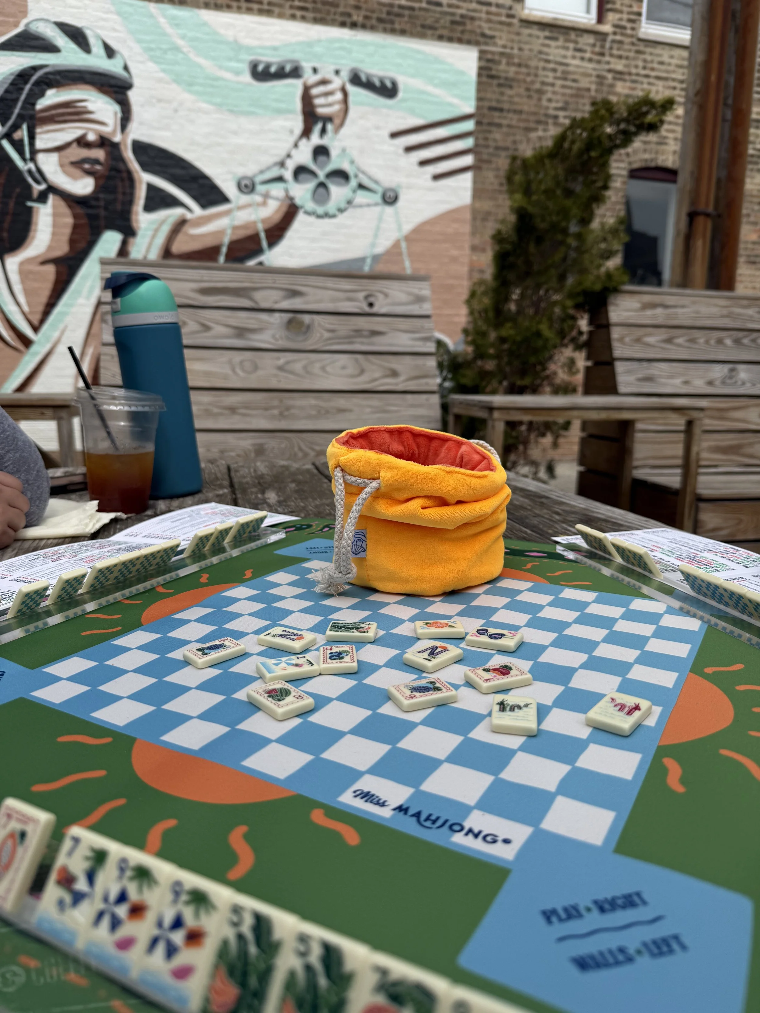 Mahjong board on Mahjong retreat