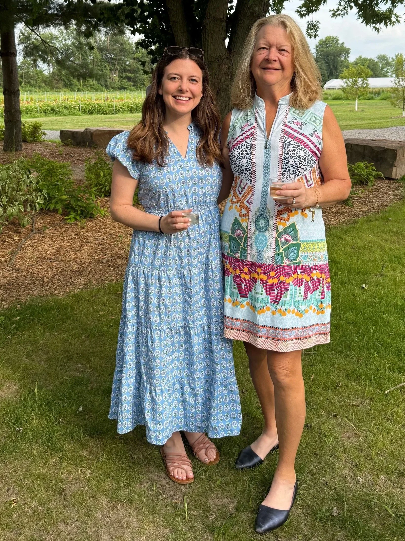 Mother and Daughter Enjoying gourmet food and drinks during mahjong getaway