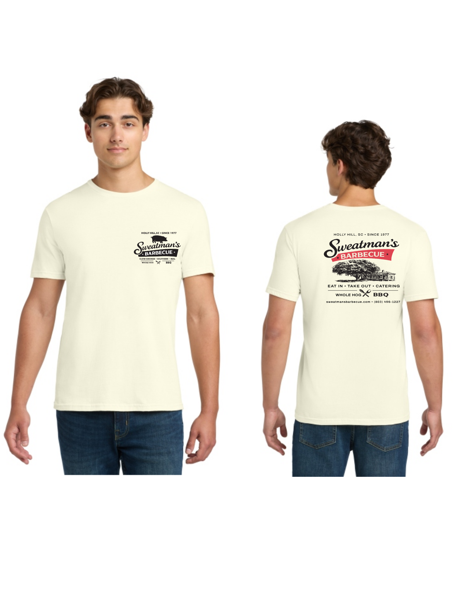 Sweatman's Barbecue Vintage Logo Tee