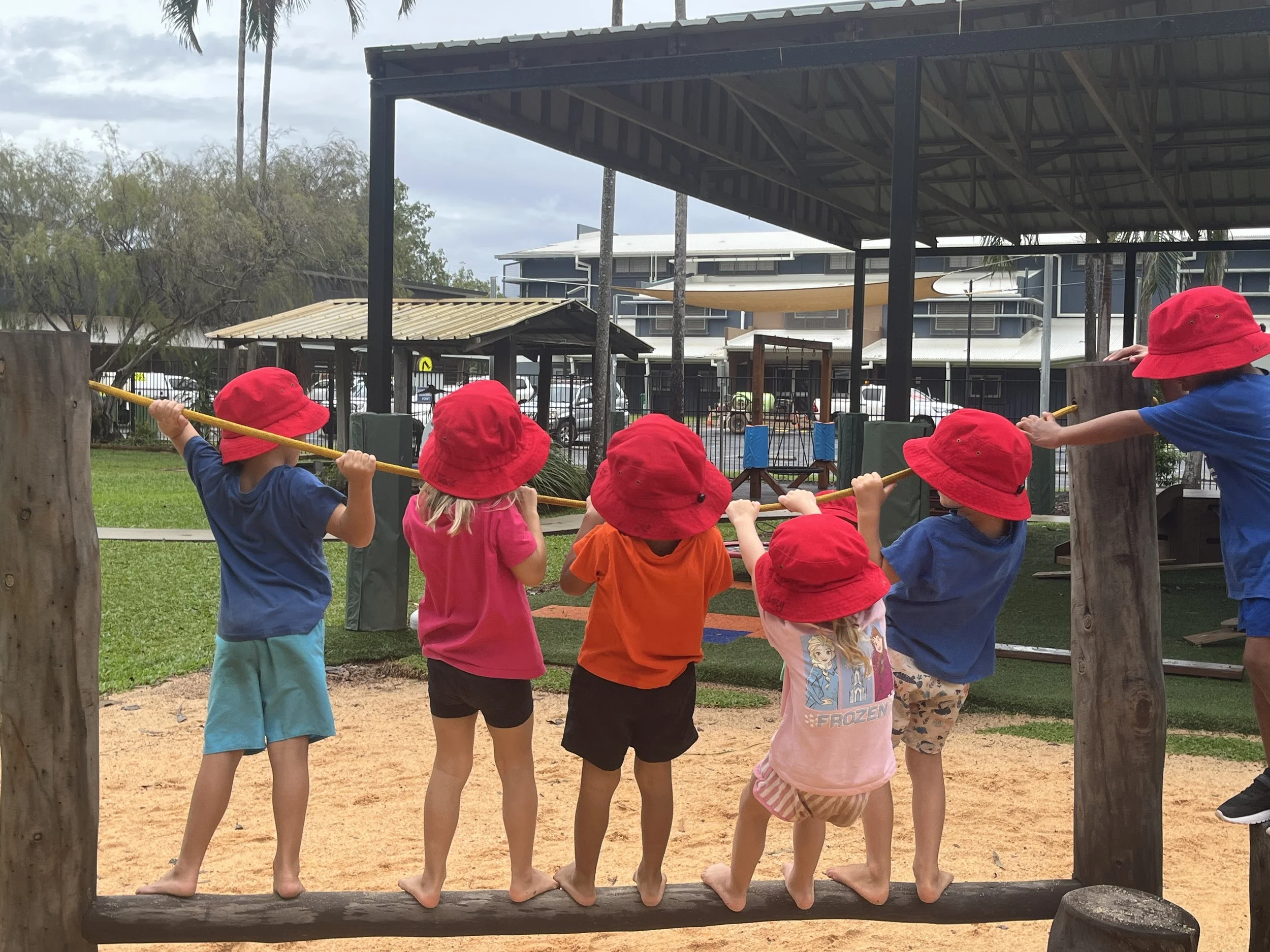 kids on balance course