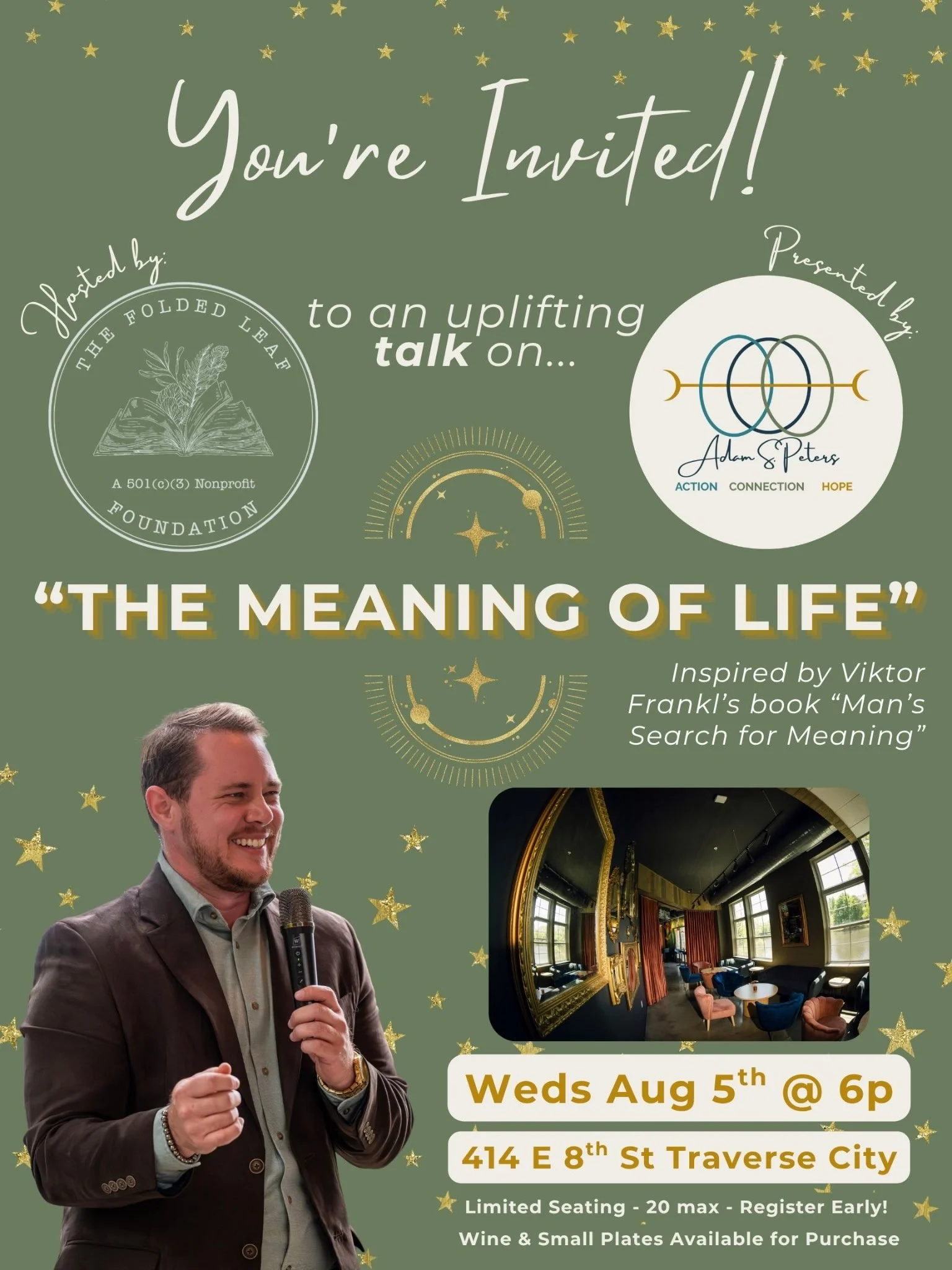 Author Event: Adam Peters "The Meaning of Life"