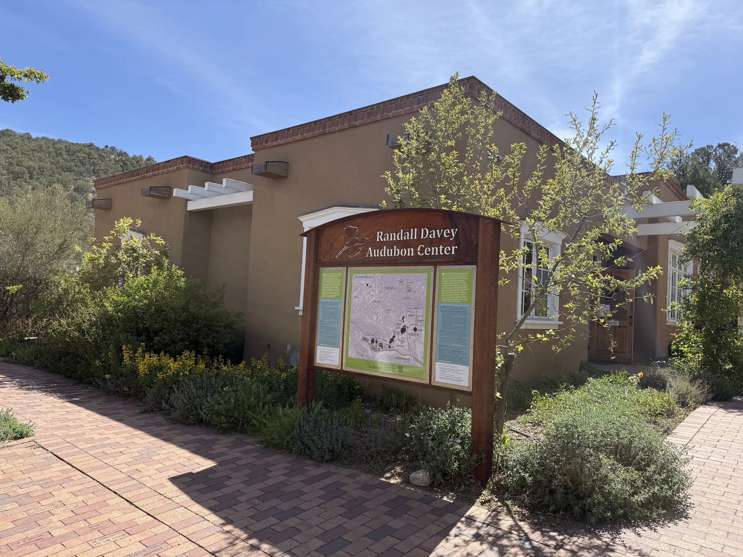 Randall Davey Audubon Center with trail map pictured