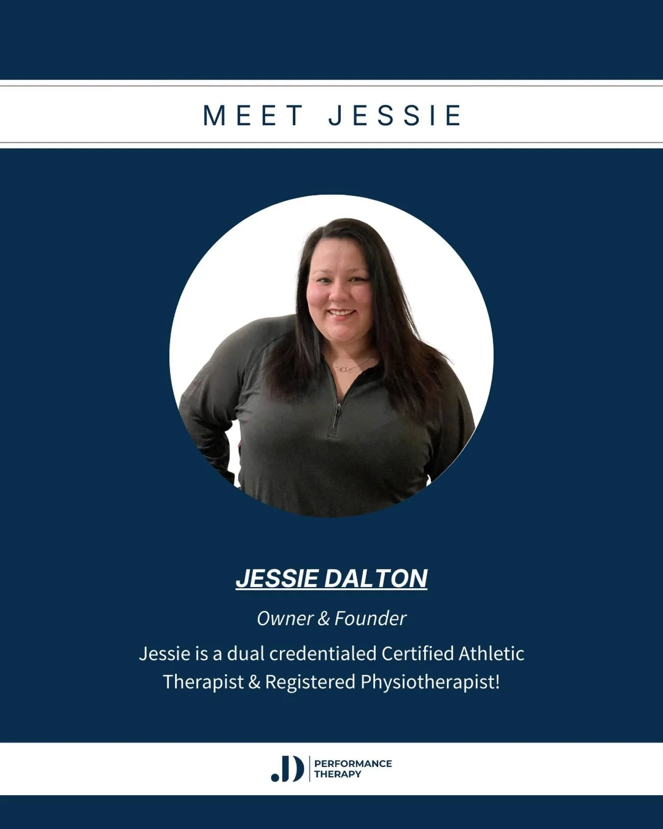 Hi, I&rsquo;m Jessie! I am the owner and founder of JD Performance Therapy. Here&rsquo;s a few things I love to do and things I am passionate about in injury &amp; pain recovery.
&nbsp;
Things I love: 
✨Travelling &amp; exploring the world (bring me 