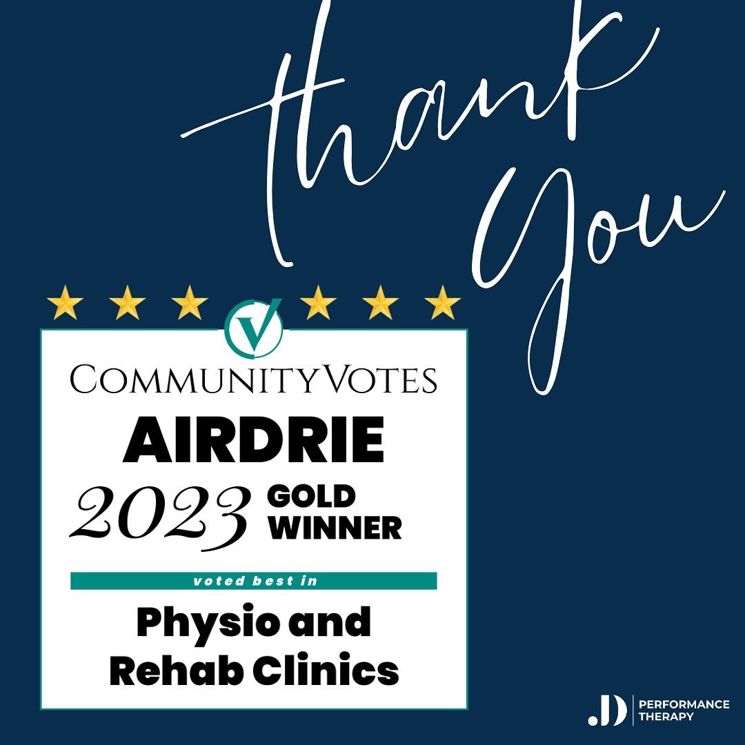 Thank you ✨🥰
&nbsp;
I am so humbled, honoured and damn excited to tell you that I achieved Gold level in the category of best Physio &amp; Rehab Clinic in Airdrie Community Votes 2023. &nbsp;

Thank you for the nomination, thank you for the votes an