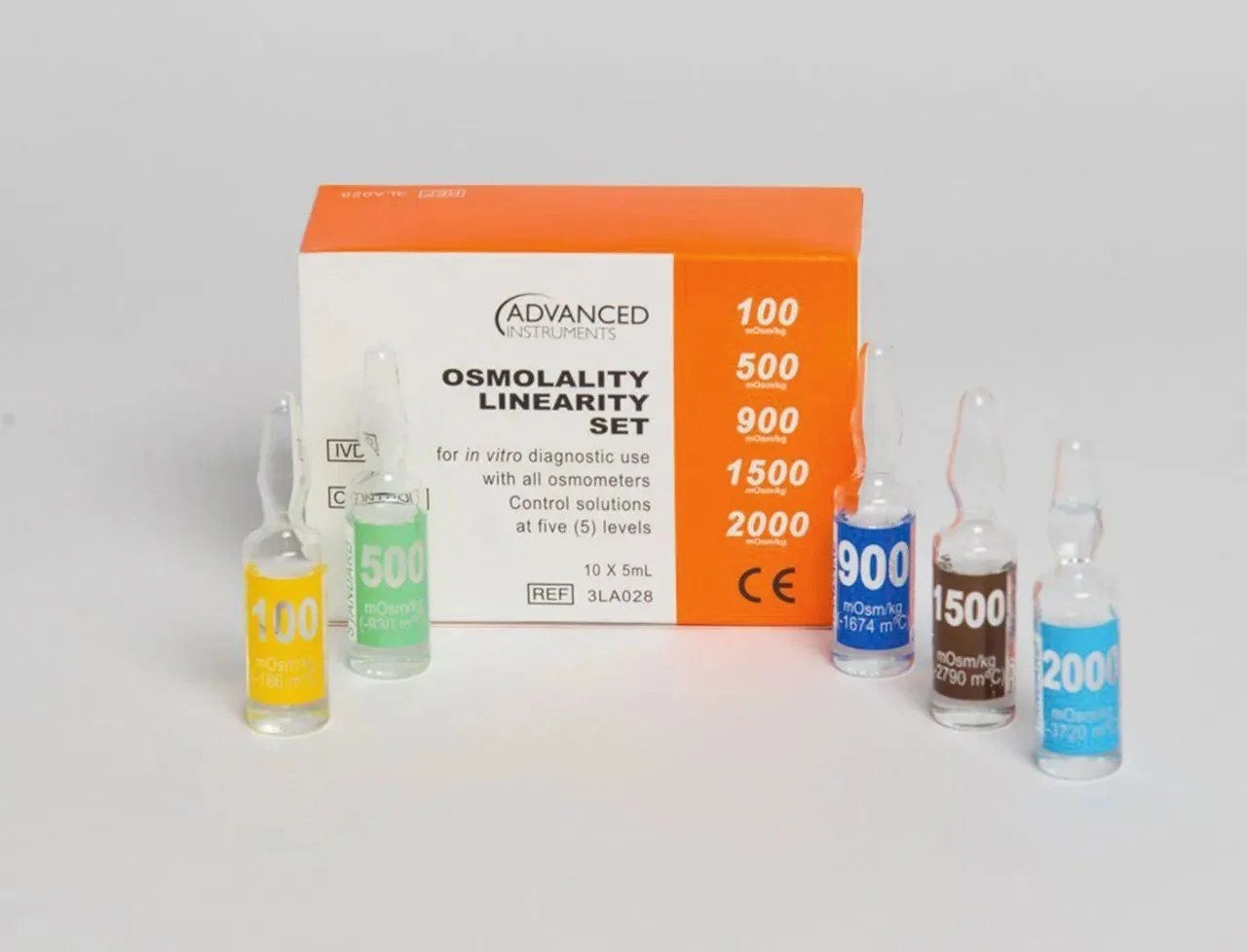Osmolality Linearity Set, 100-2000 mOsm/kg H2O
