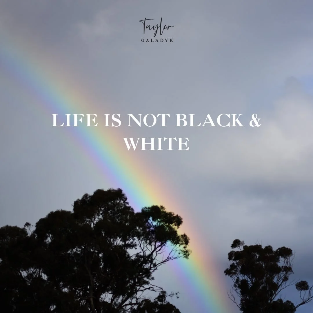 Most of us were taught to see life through an all-or-nothing lens.

Especially women who have spent years performing, achieving, leading, serving, or surviving.

We become so focused on getting it &ldquo;right&rdquo; that we forget there are countles