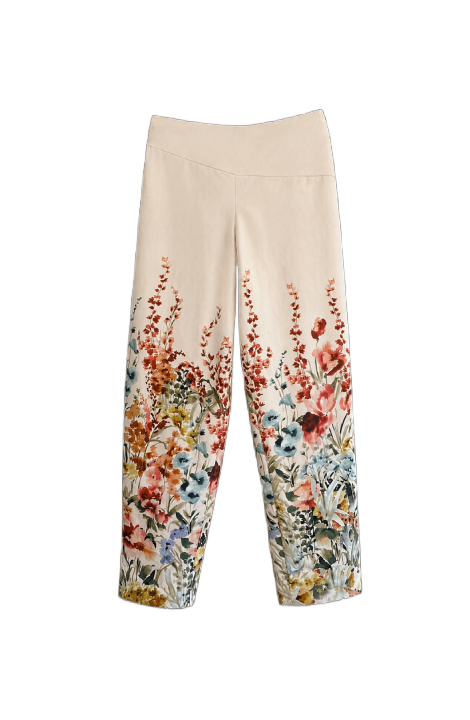 Border Print Pant