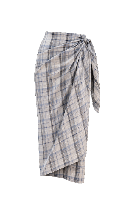 Plaid Wrap Skirt