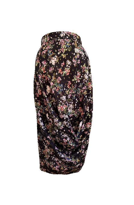 Asymmetrical Draped Skirt
