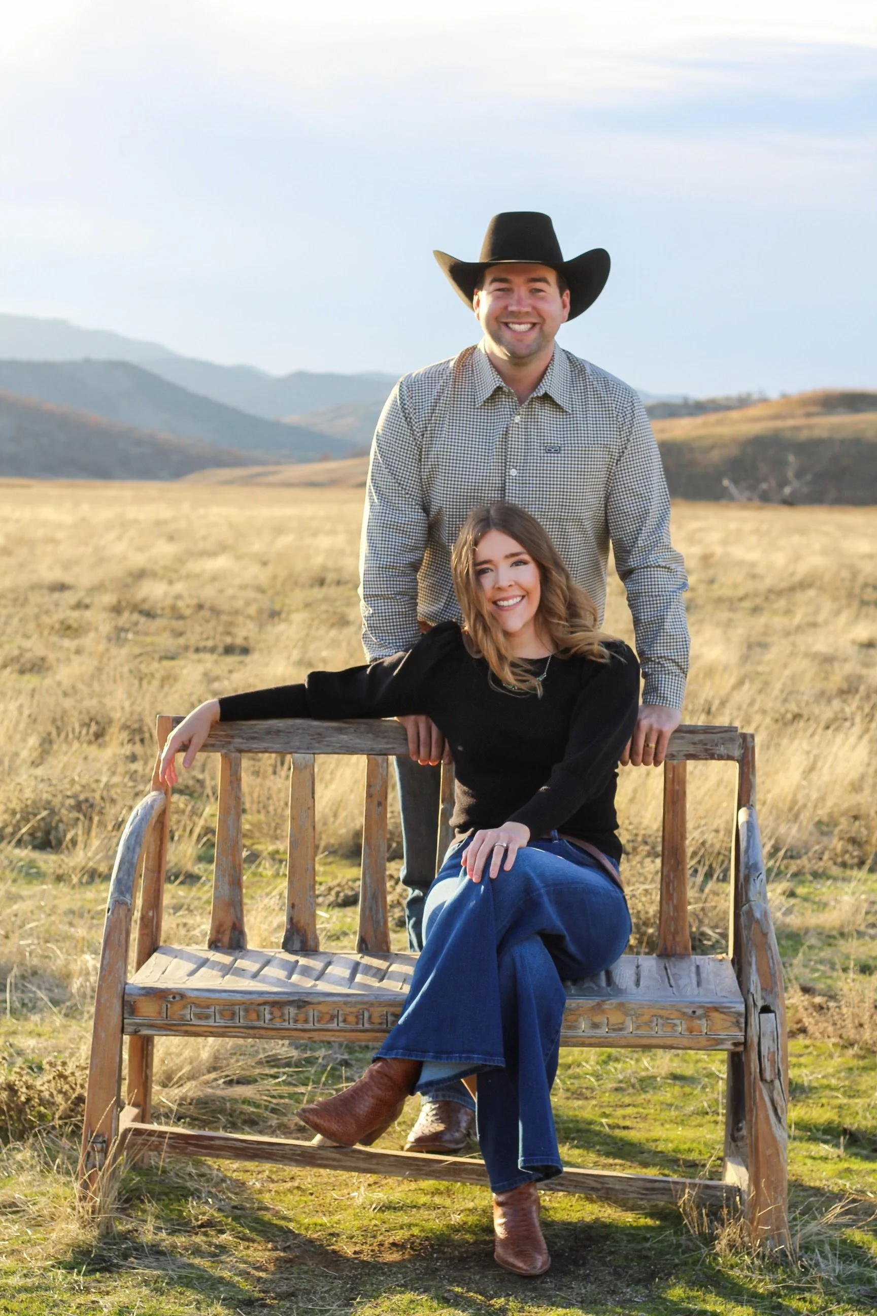 Jill and Dalton Taylor, owners of Taylor Ag in Santa Margarita California