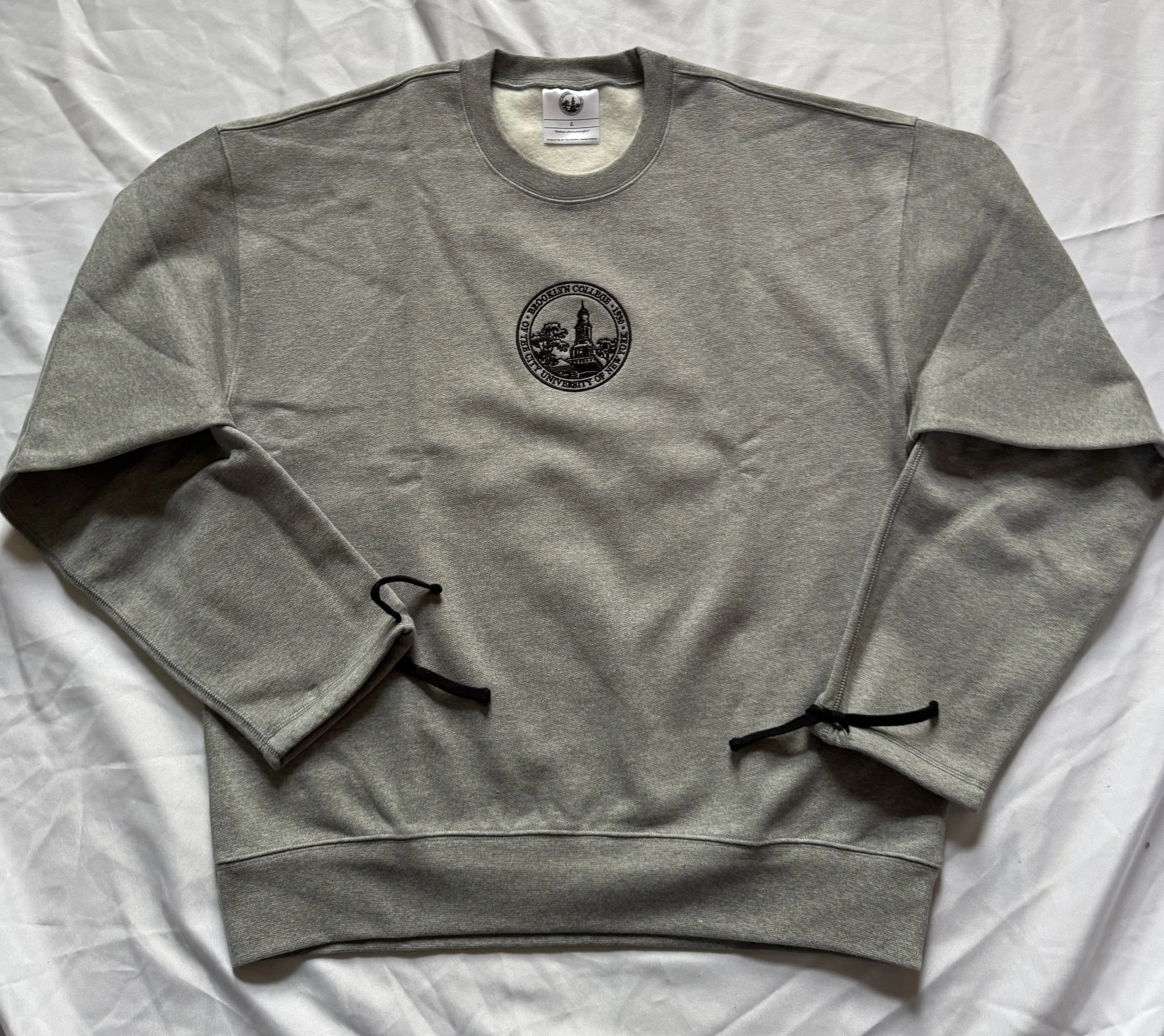 Brooklyn College Heritage Sweater– Heather Grey