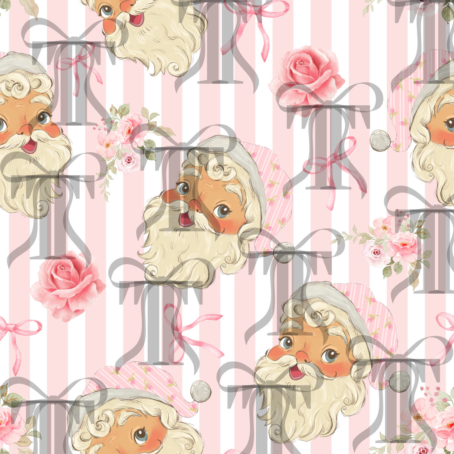 Old School Santa Pink