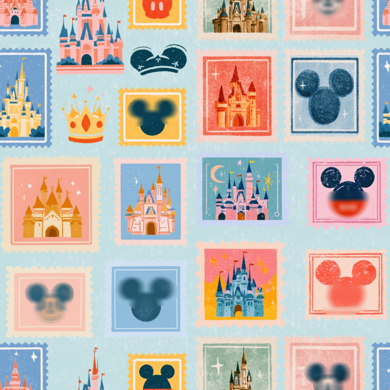 Mousey Postal Stamps