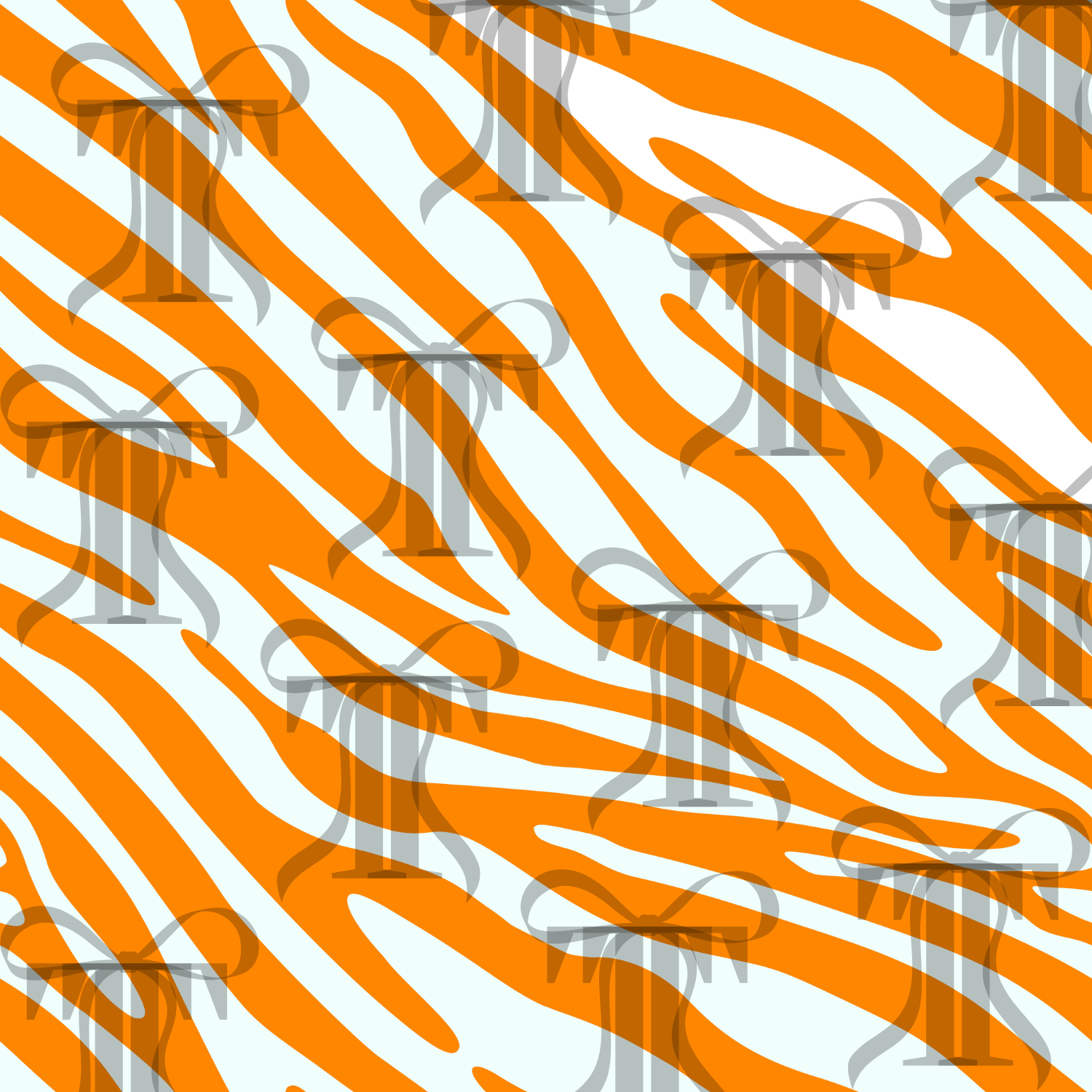 Neon Orange Zebra