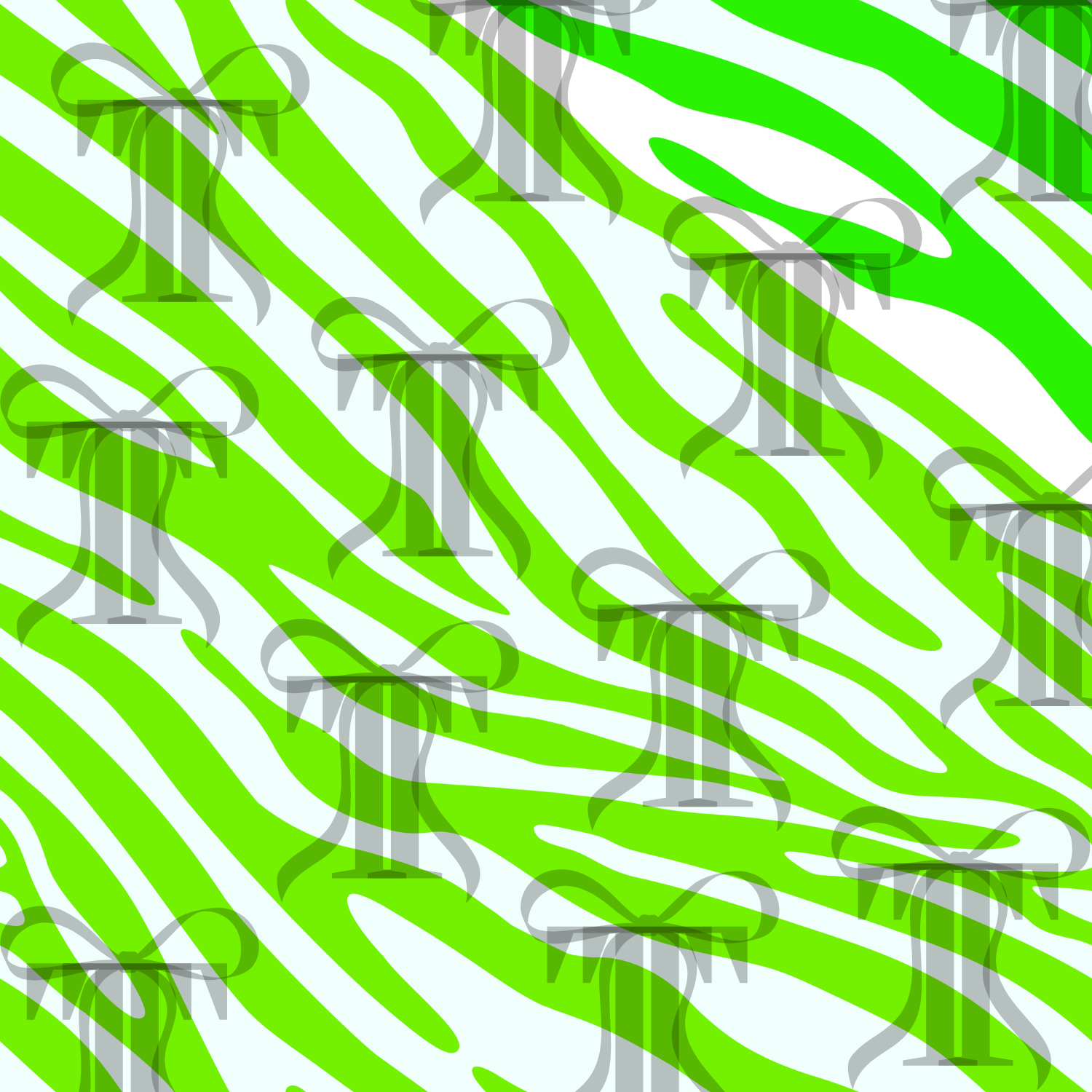 Neon Green Zebra