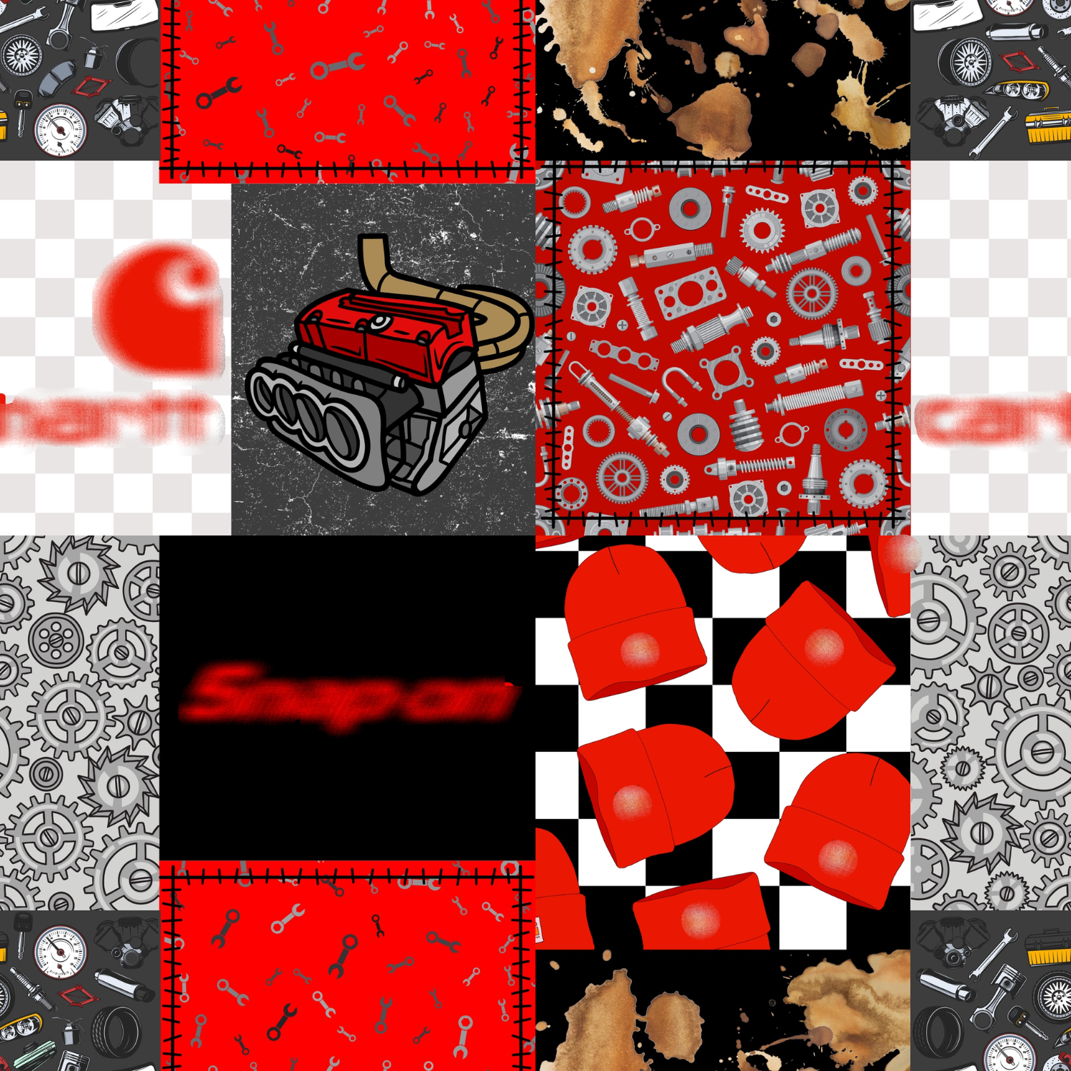 Snapped On- Red