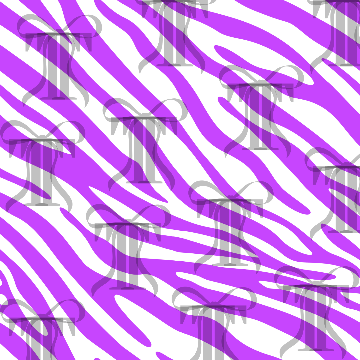 Neon Purple Zebra