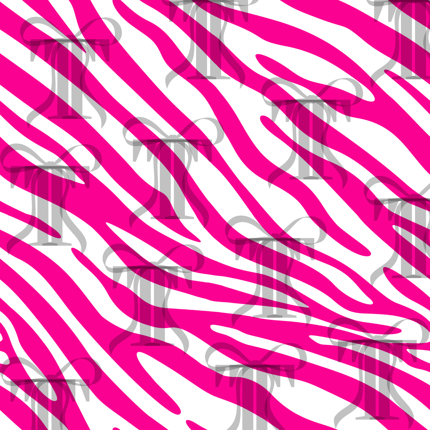 Neon Pink Zebra