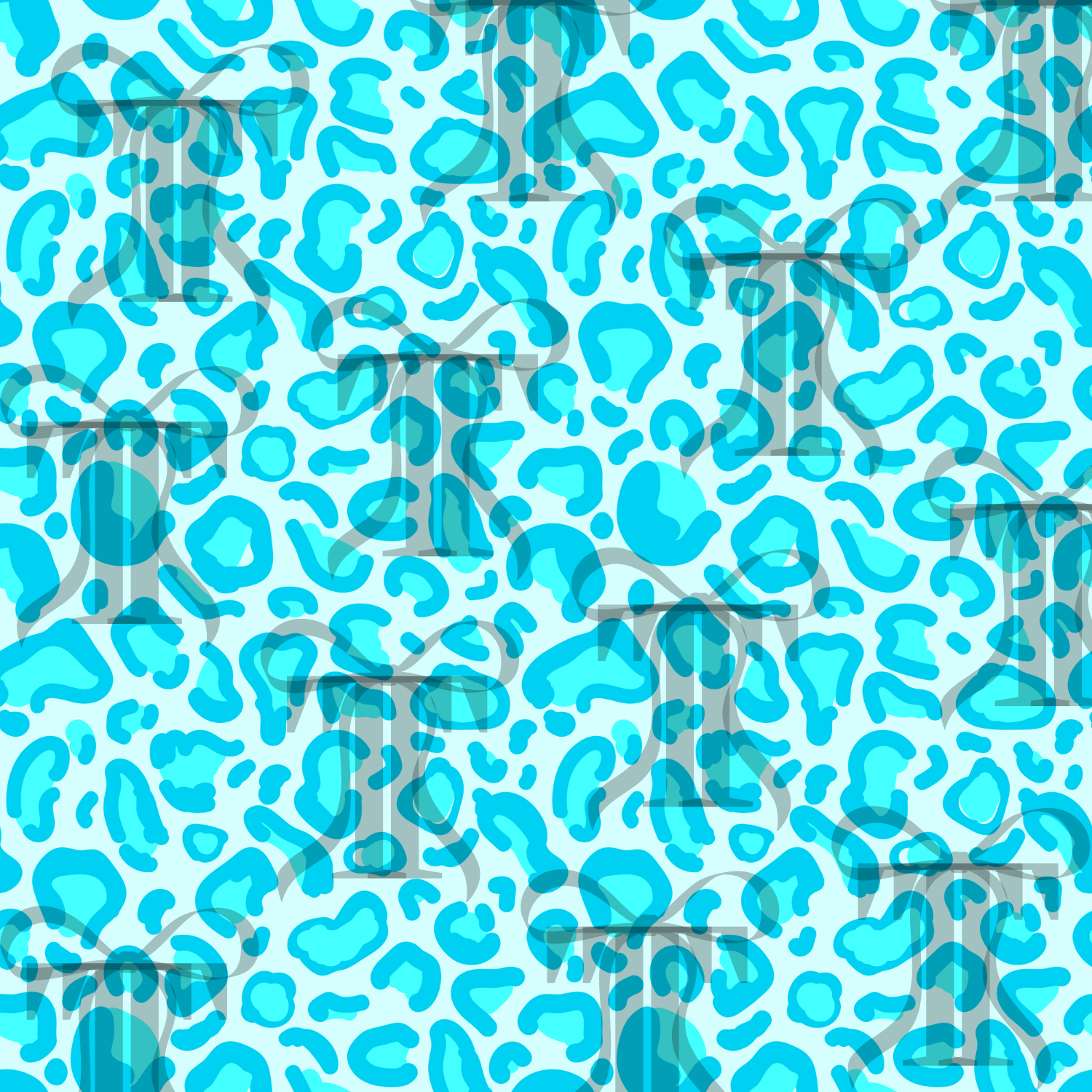 Neon Blue Cheetah