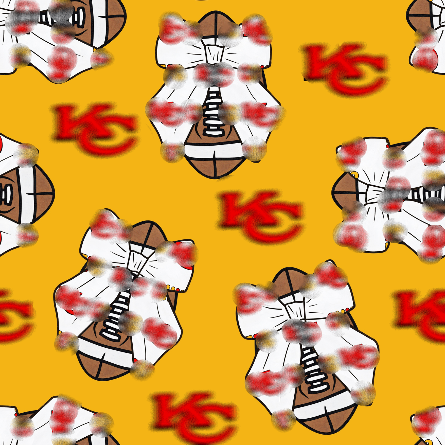 Kansas City Footballs & Bows