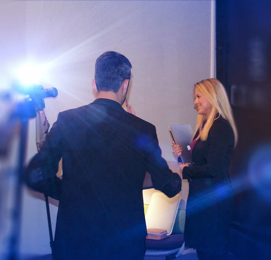 Behind the Scenes after speech by Therese