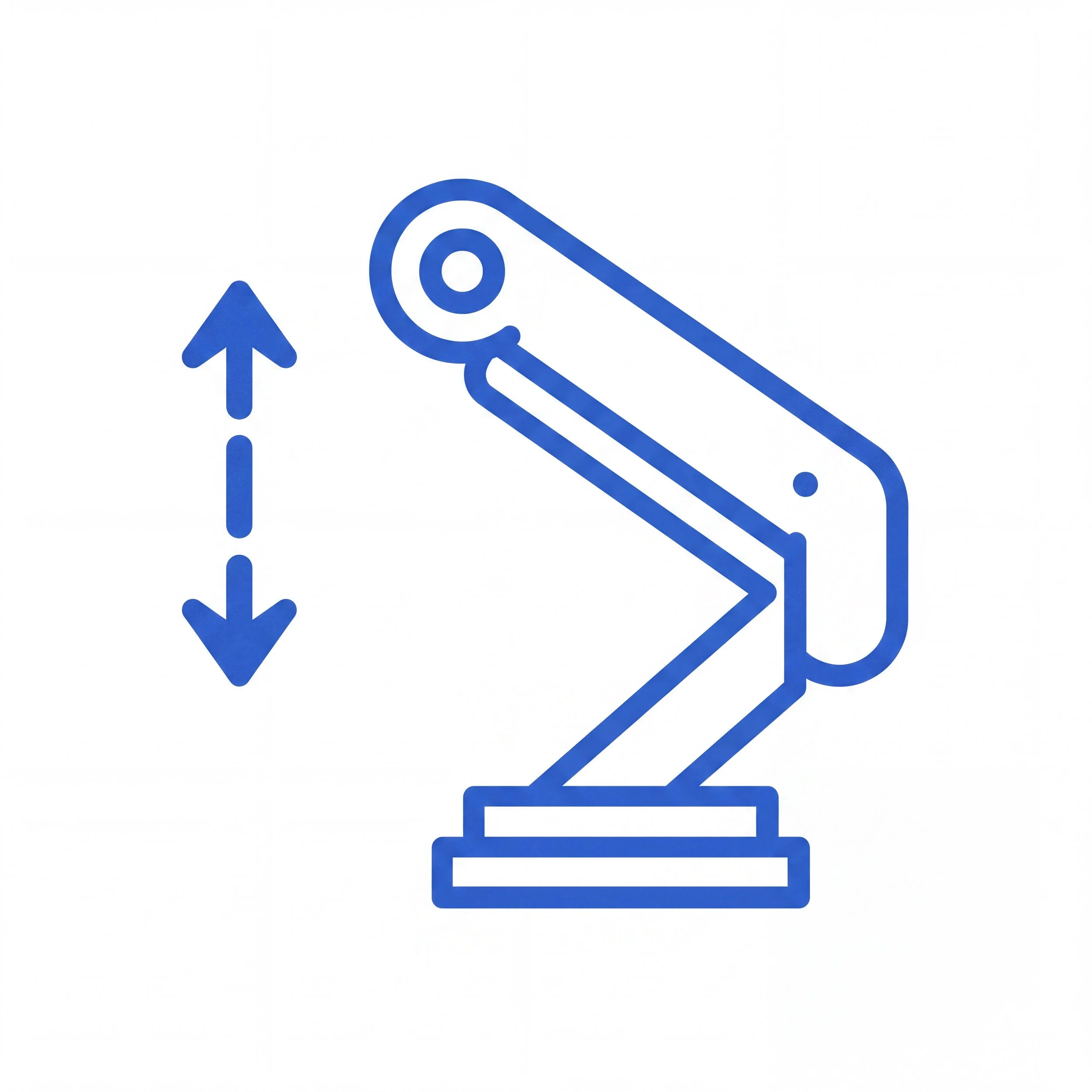 LiftMax dual monitor arm showing independent gas-spring height and positioning adjustments.