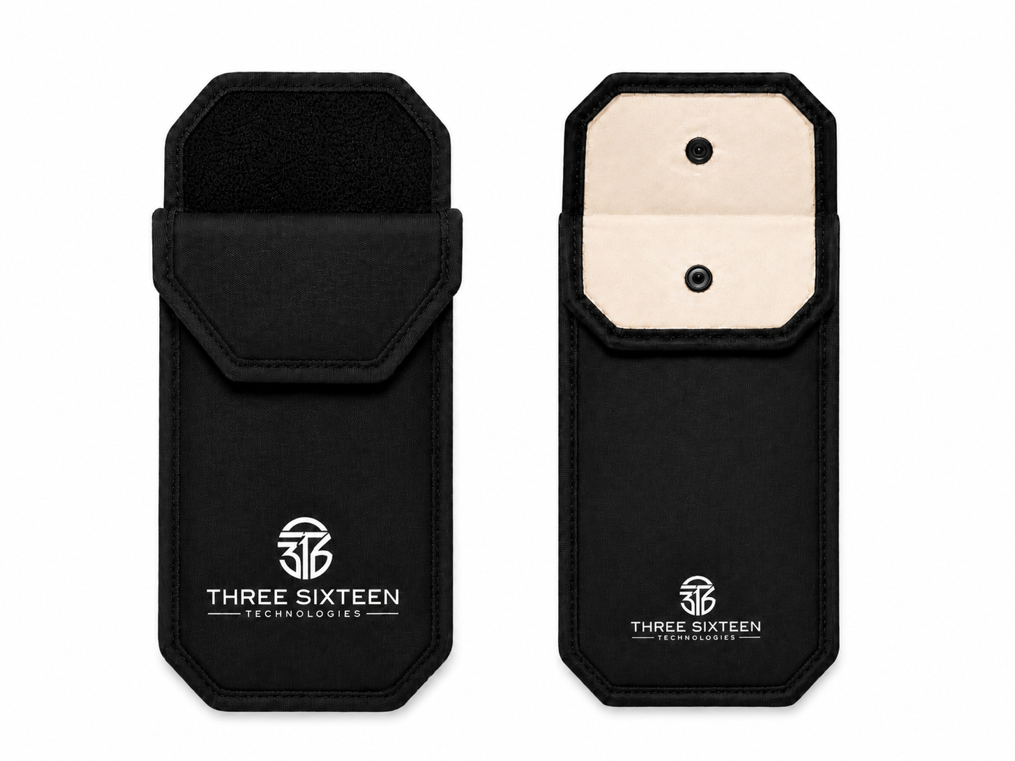Standard and secure magnetic-lock phone pouches