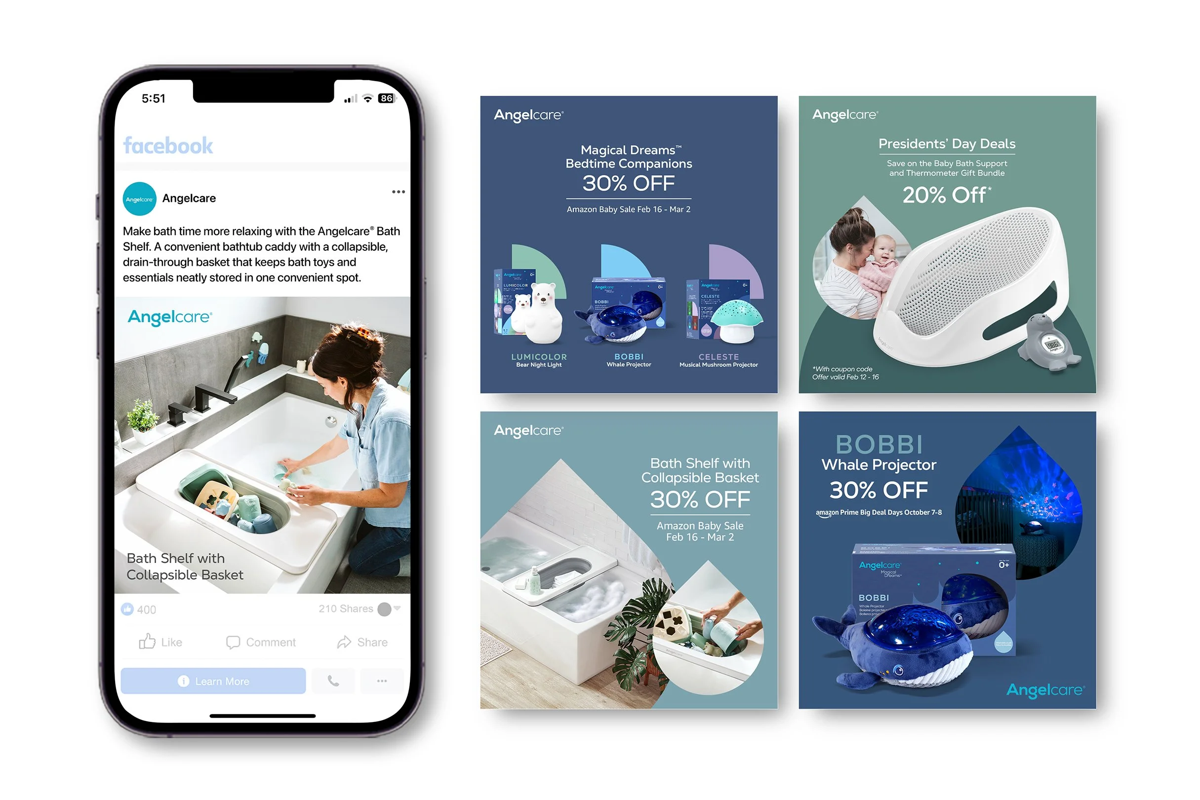 Angelcare Bath & Baby Static Socials