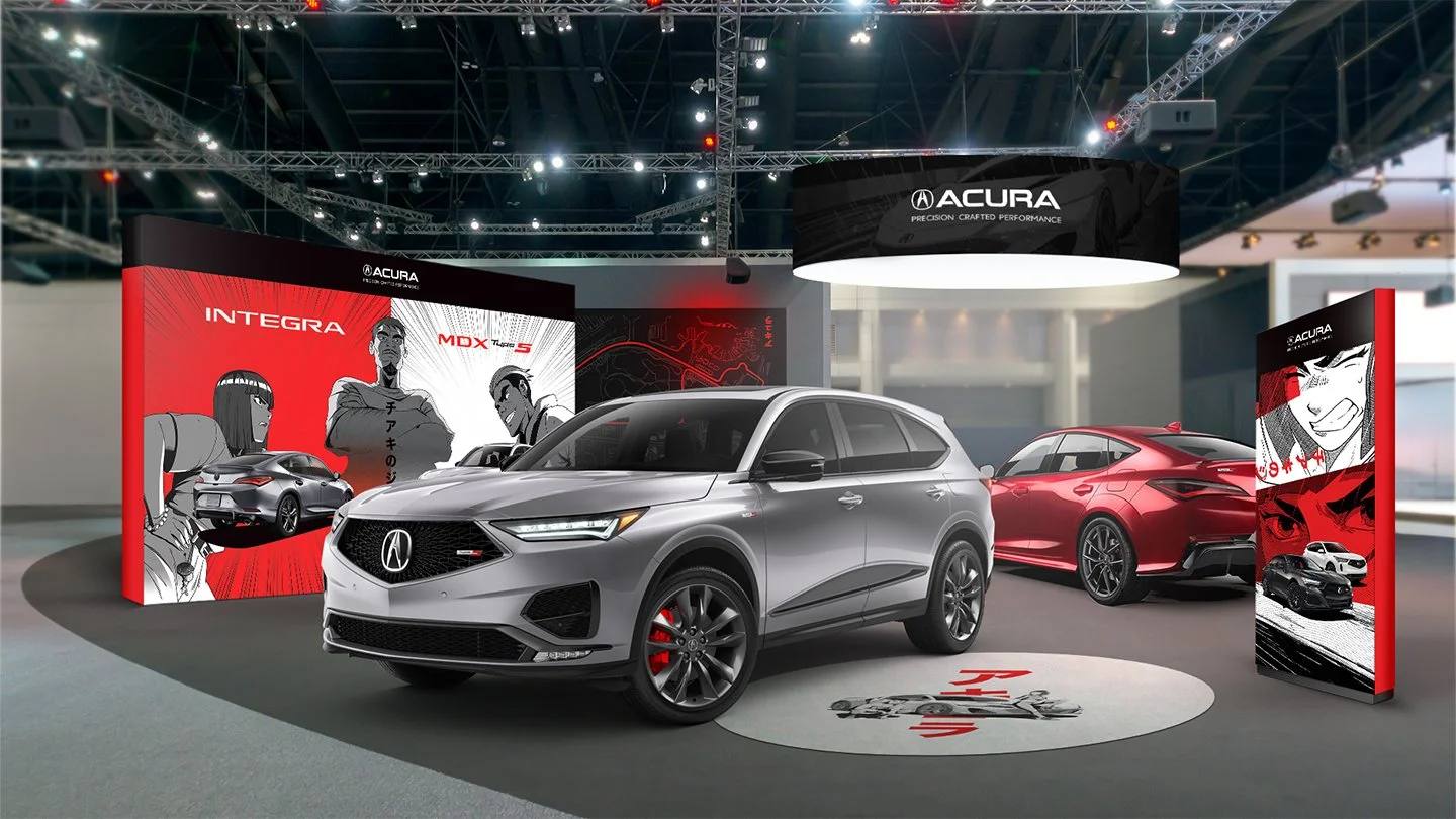 Acura Grand Prix of Long Beach indoor auto show display concept