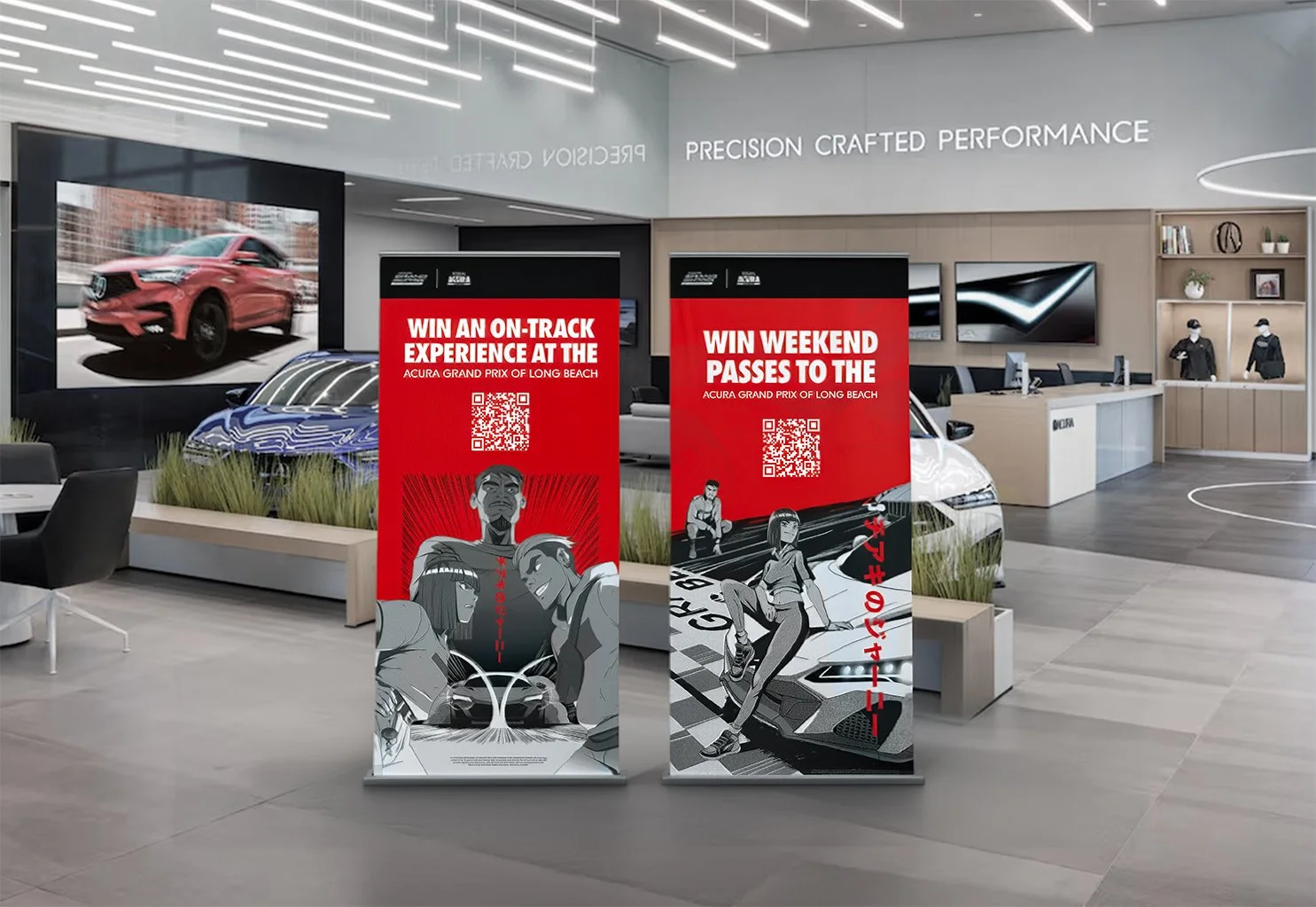 Acura Grand Prix of Long Beach indoor banner