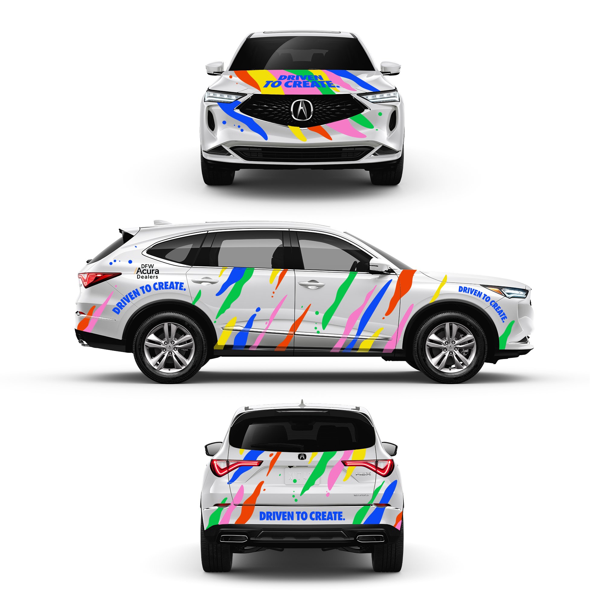 Acura event vehicle wrap for Texas Auto Show at State Fair of Texas