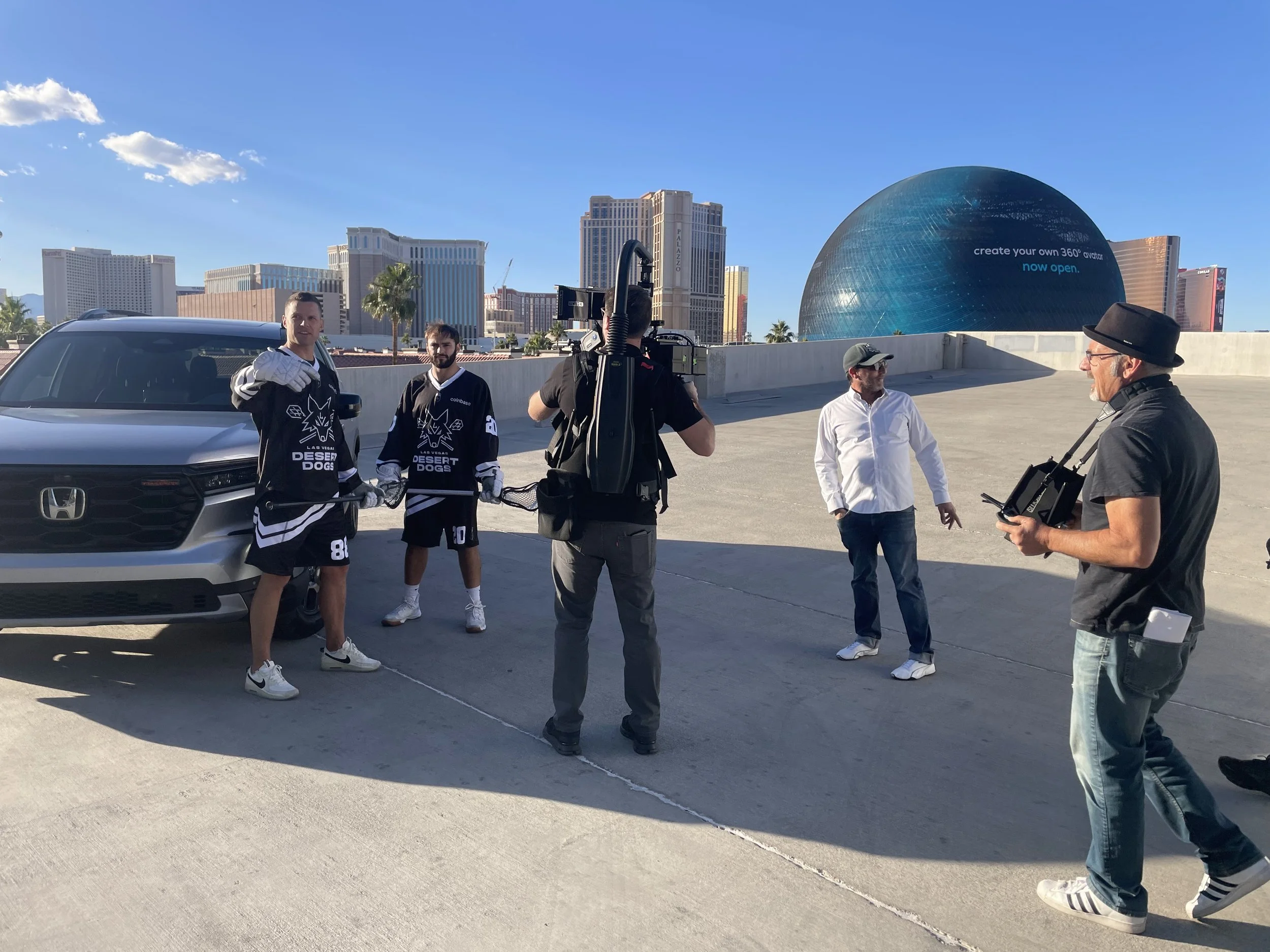 Las Vegas Desert Dogs and Honda behind the scenes.