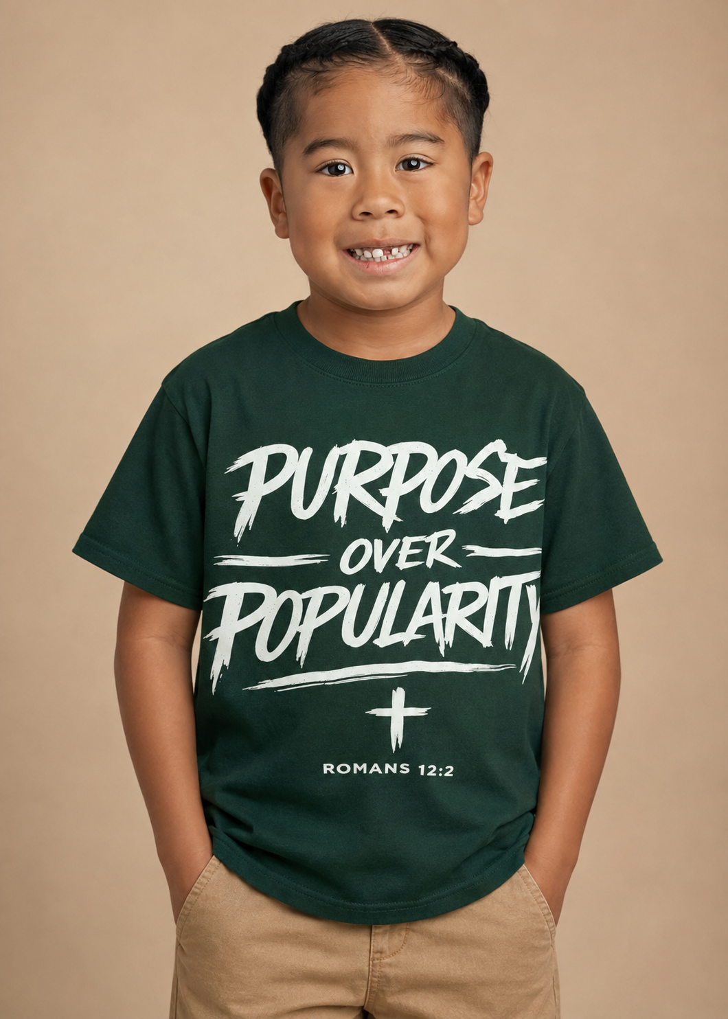 "Purpose Over Popularity" Youth Unisex Tee