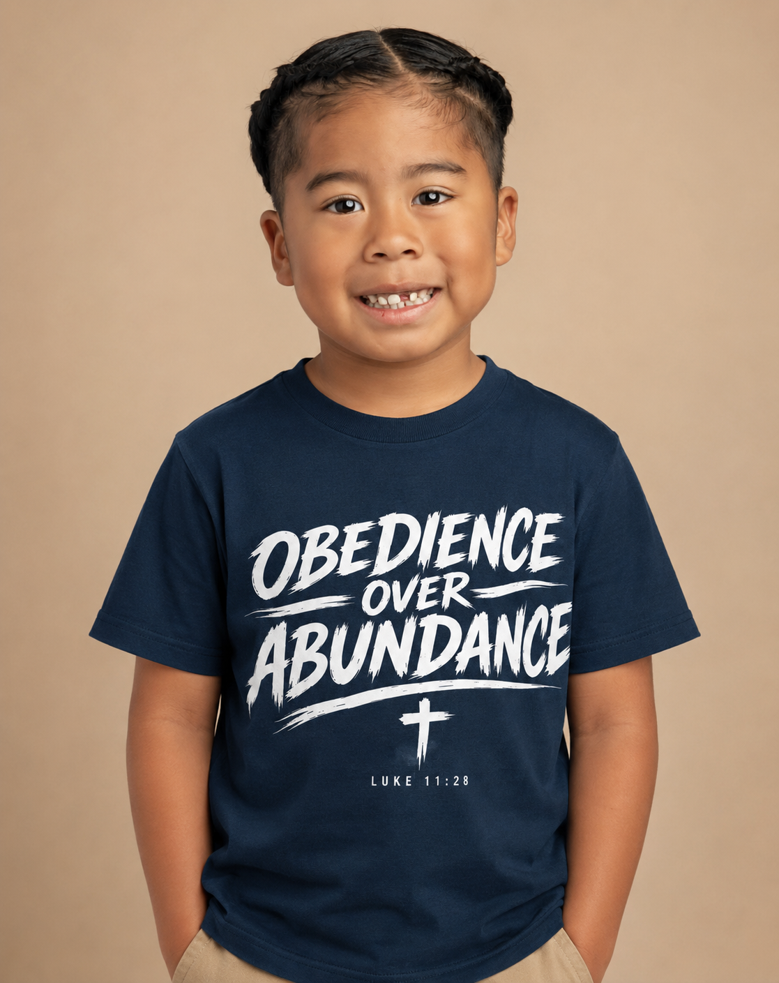 "Obedience Over Abundance" Youth Unisex Tee