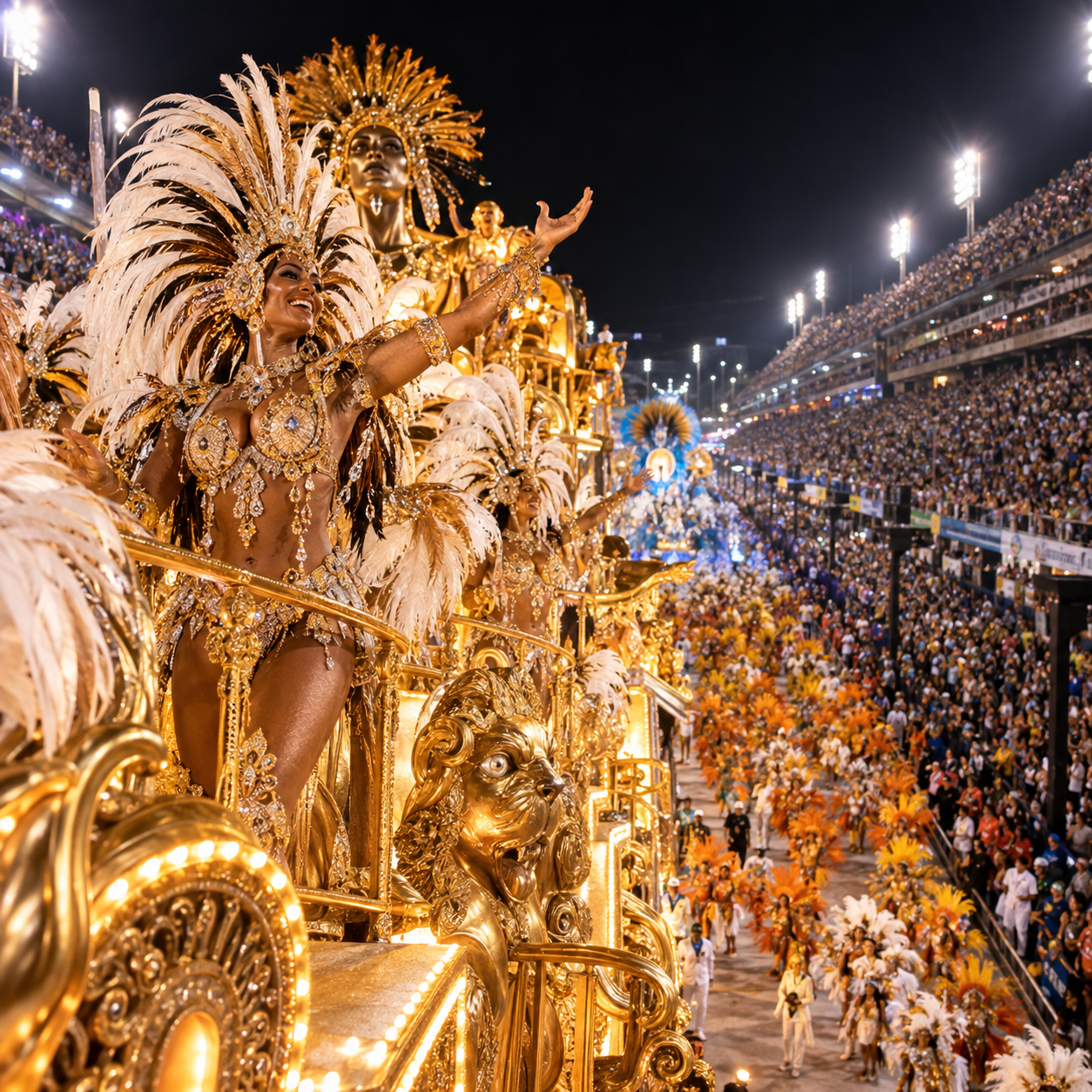 Saturday Carnaval Parade - First Float Experience