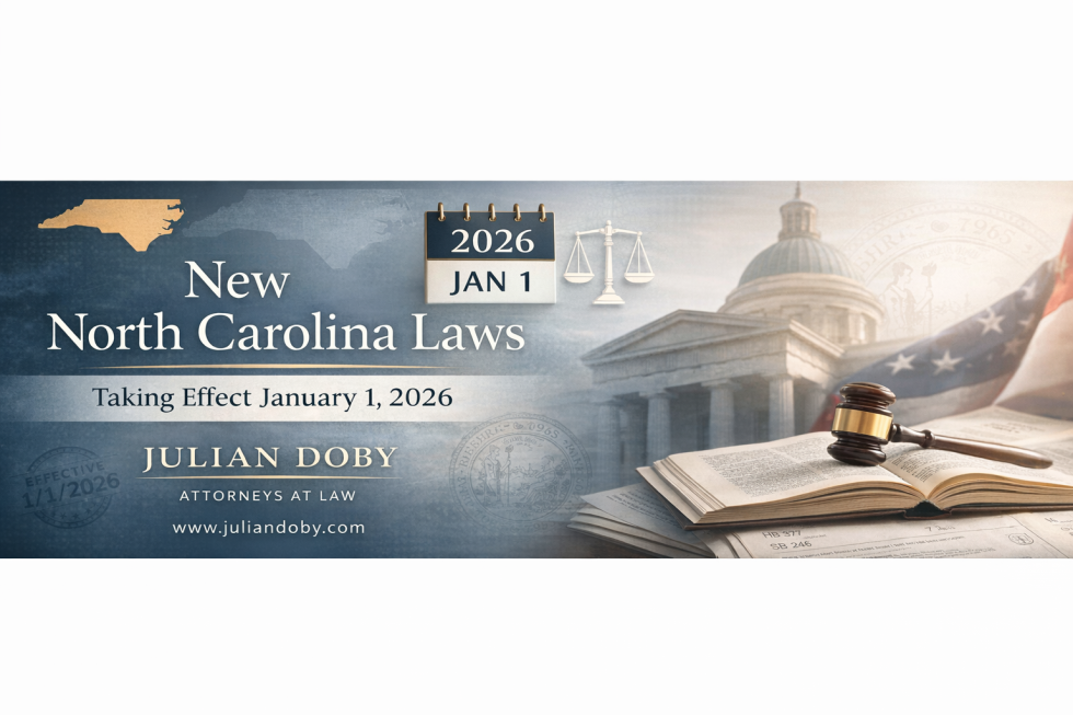 New North Carolina Laws Taking Effect January 1, 2026 – What You Should Know