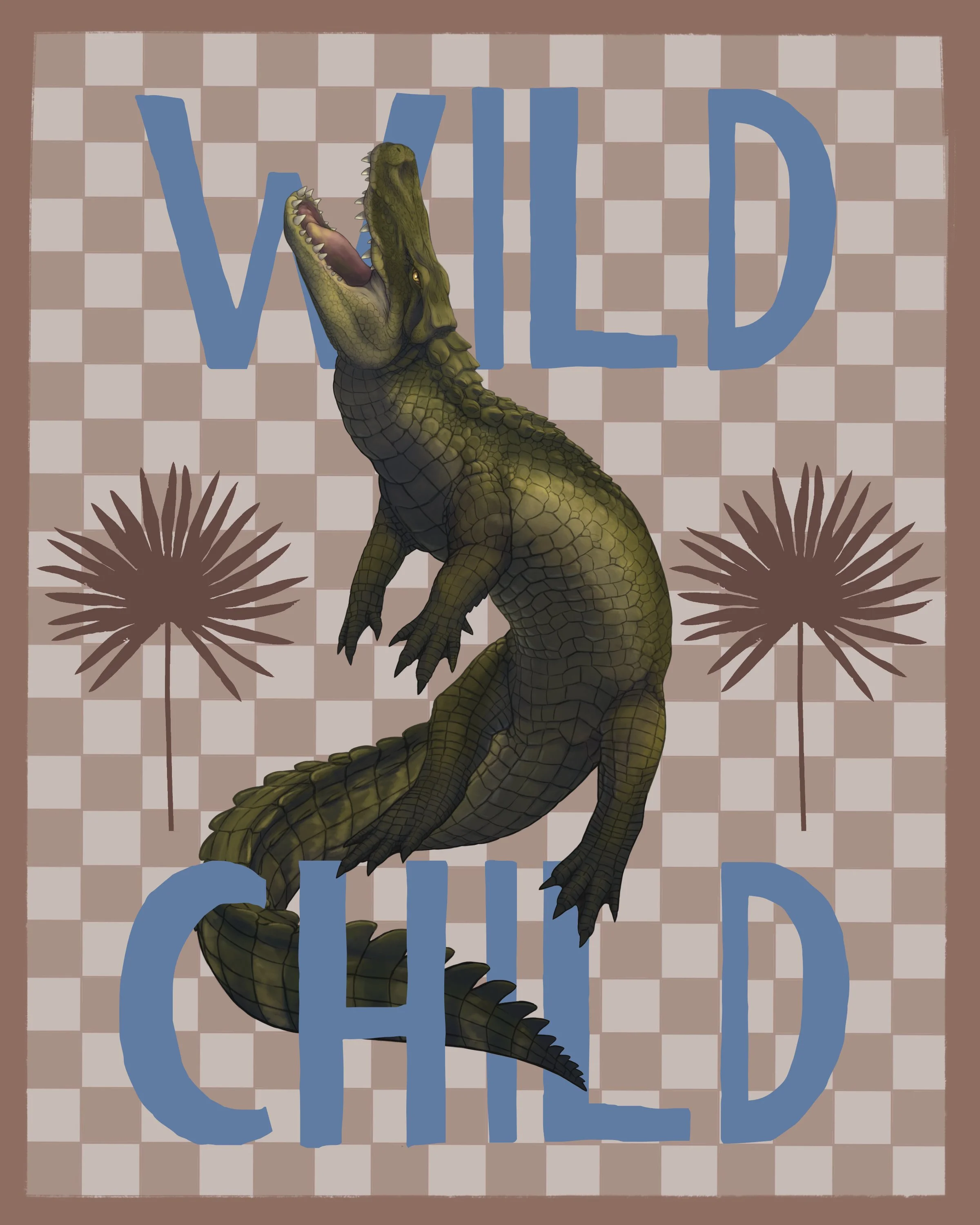 Alligator illustaration.