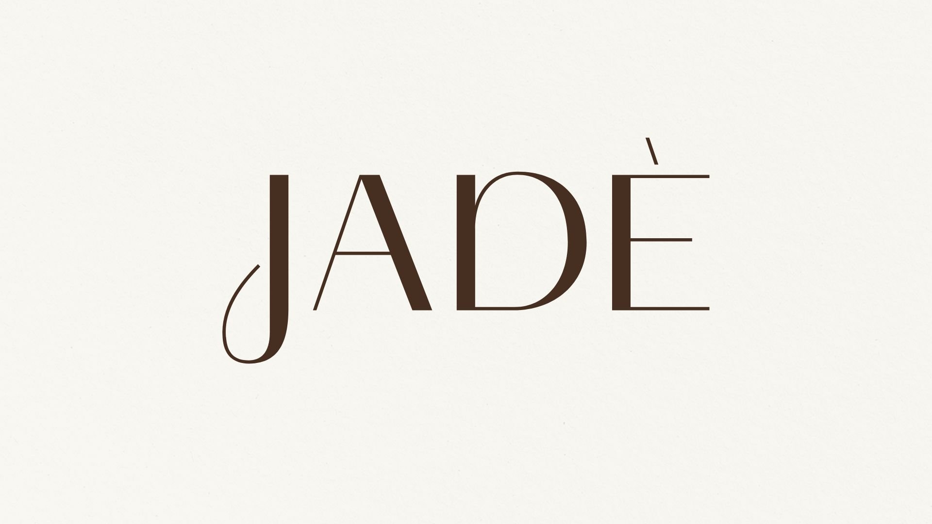JADÈ BRIDAL brand strategy by Z&Co. Design House