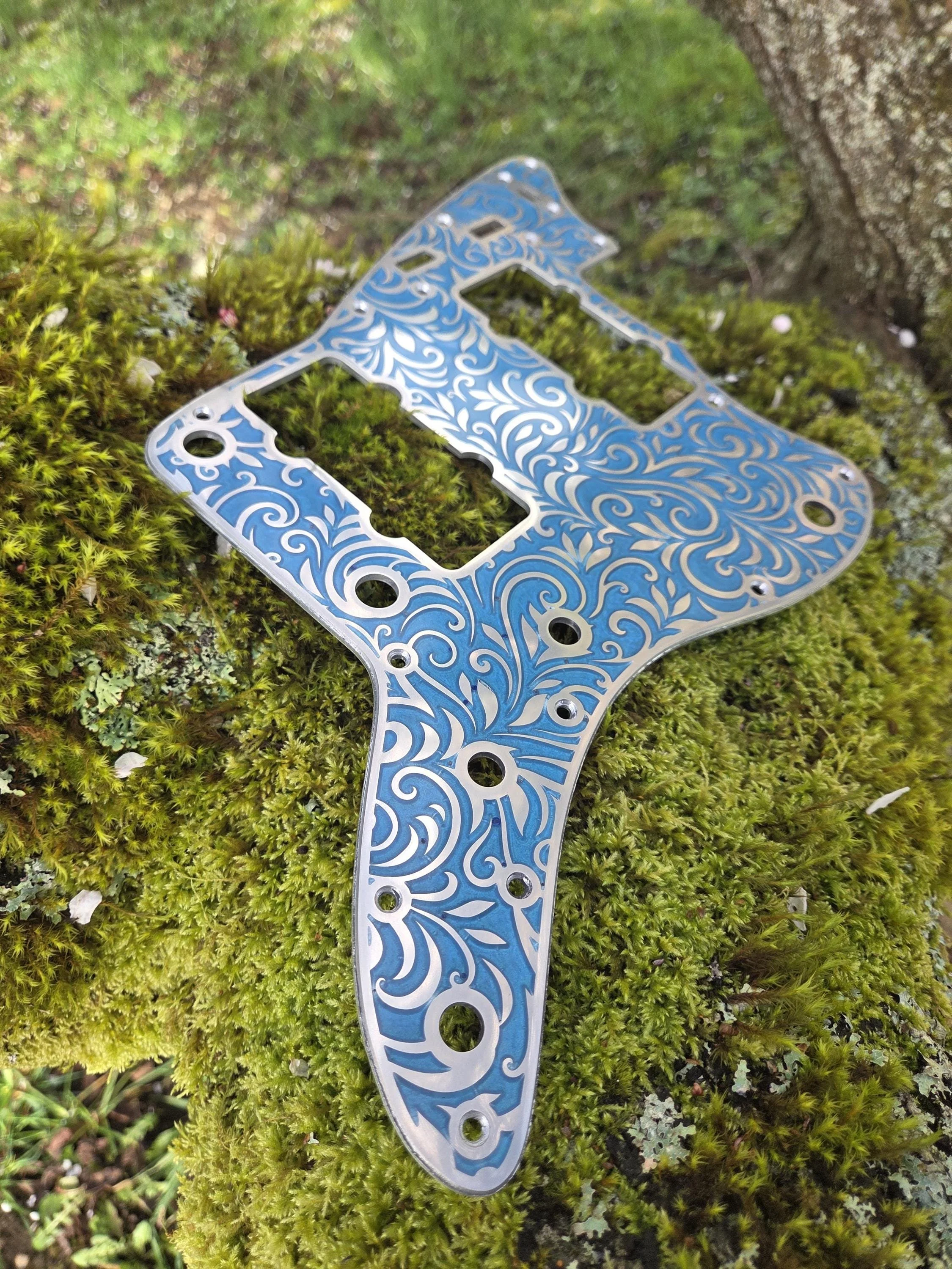 Jazzmaster Pickguard Aluminum Engraved Fits Squier Classic Vibe