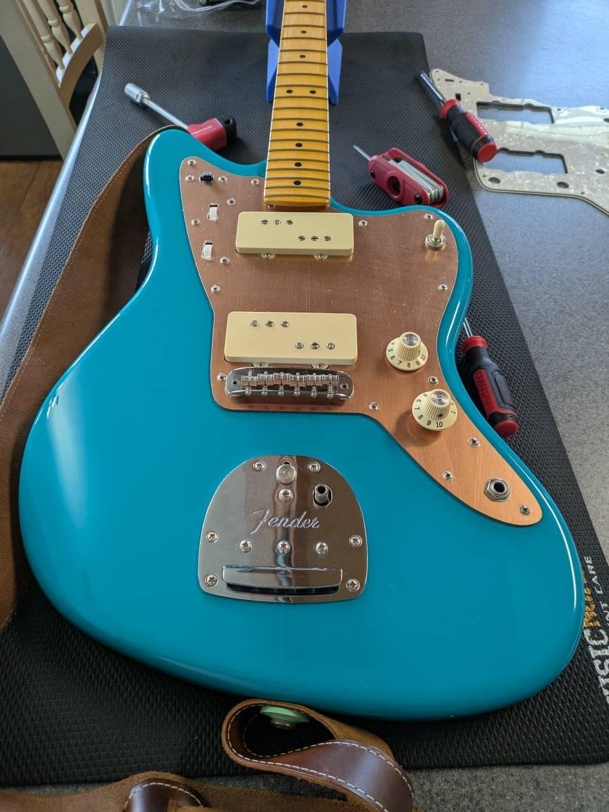 Copper Pickguard to fit Fender American Pro 2 Jazzmaster