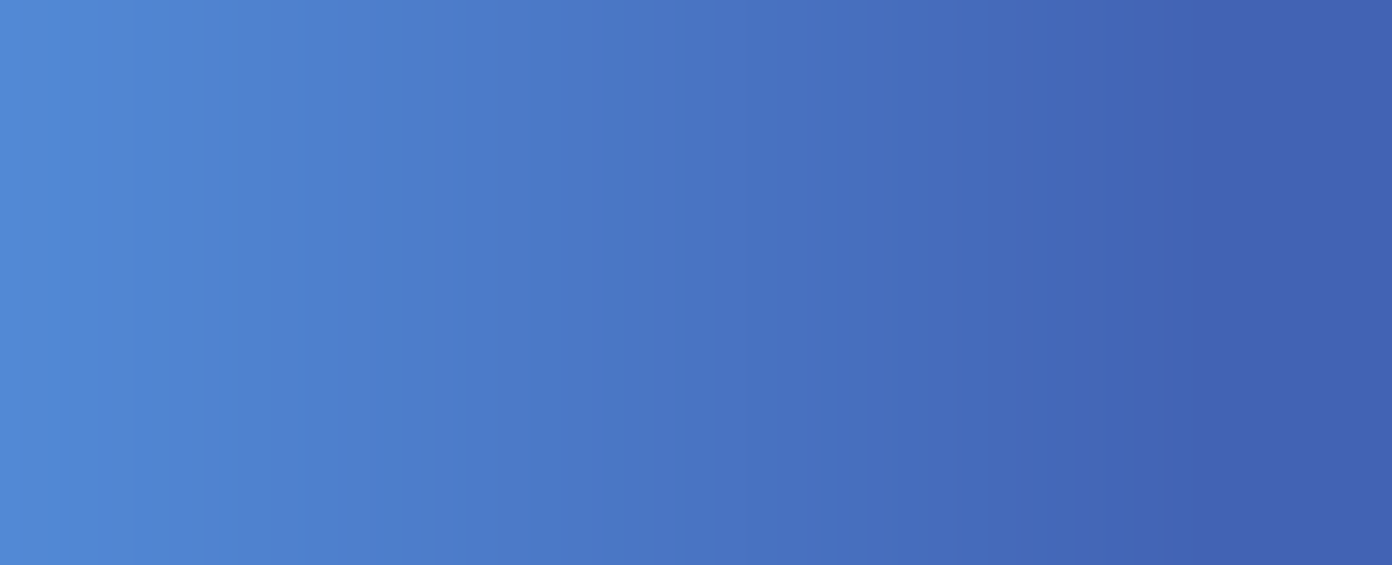 Blue gradient background with small pixelated patterns throughout.