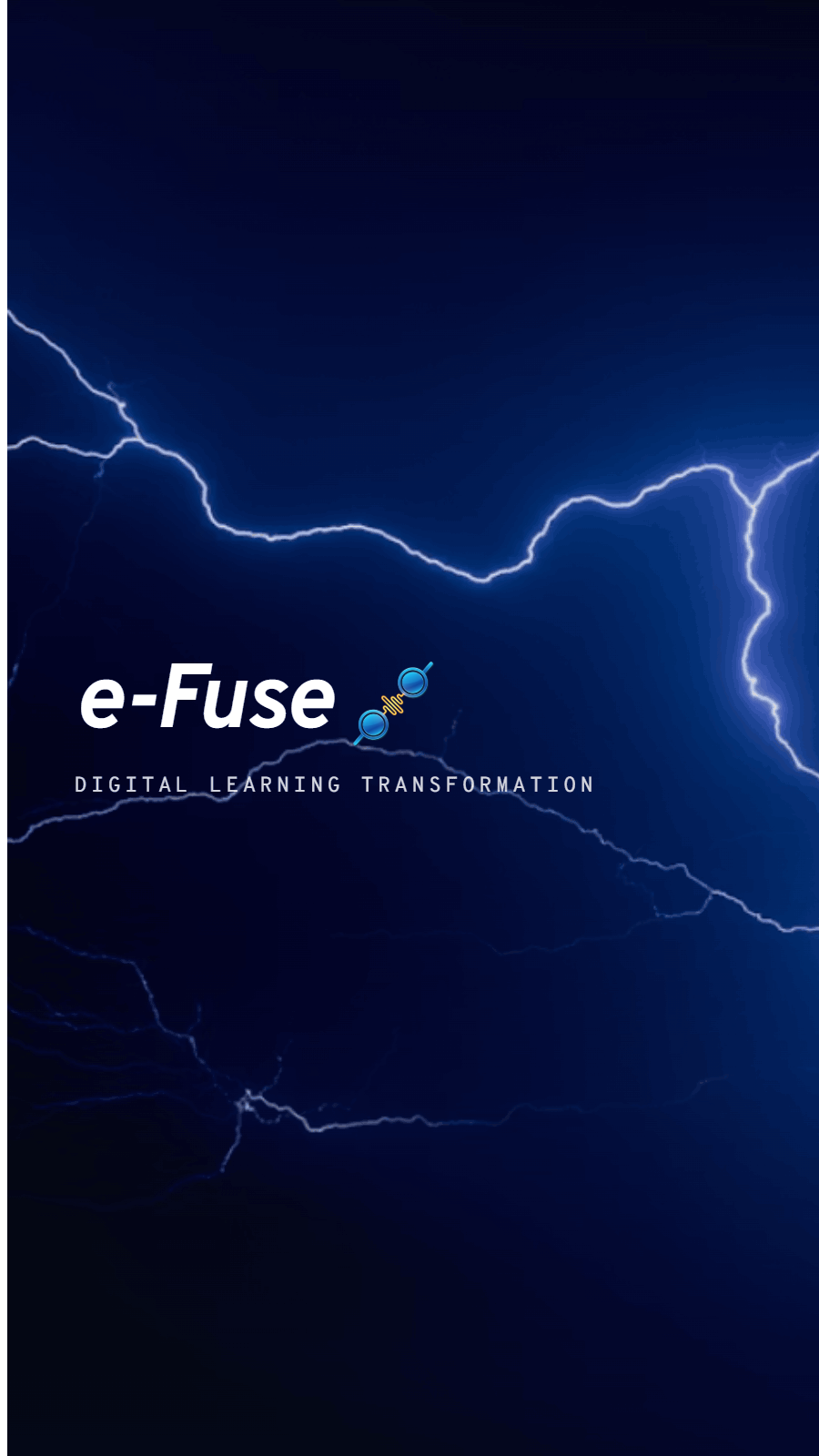 e-Fuse logo on the lightning background